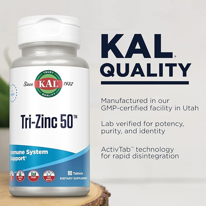 KAL Tri-Zinc 50™ (90 Tablets)