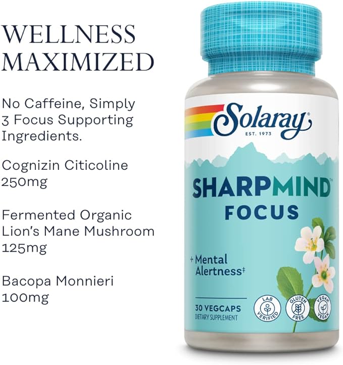 SOLARAY SharpMind® Focus (30 VegCaps)