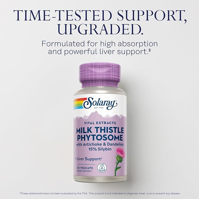 SOLARAY Milk Thistle Seed Ext Phytosome (30 VegCaps)