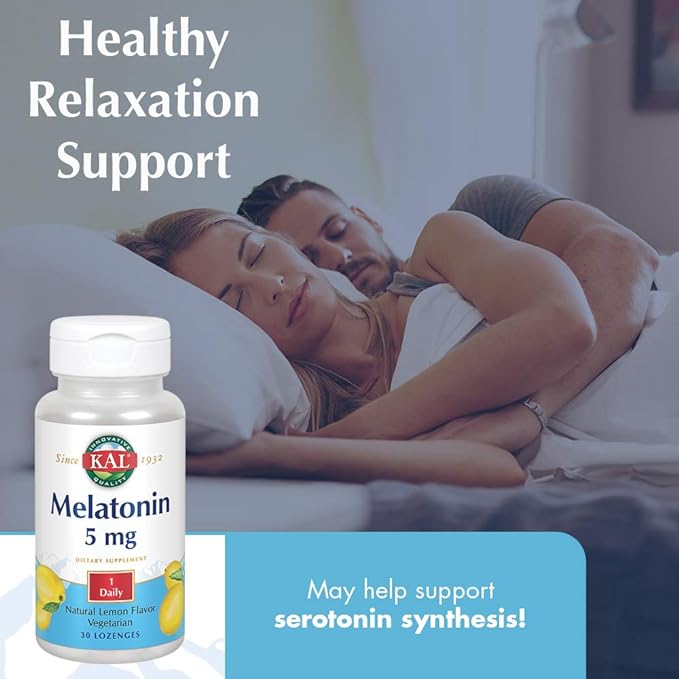 KAL Melatonin 5 mg (Lemon | 60 Lozenges)
