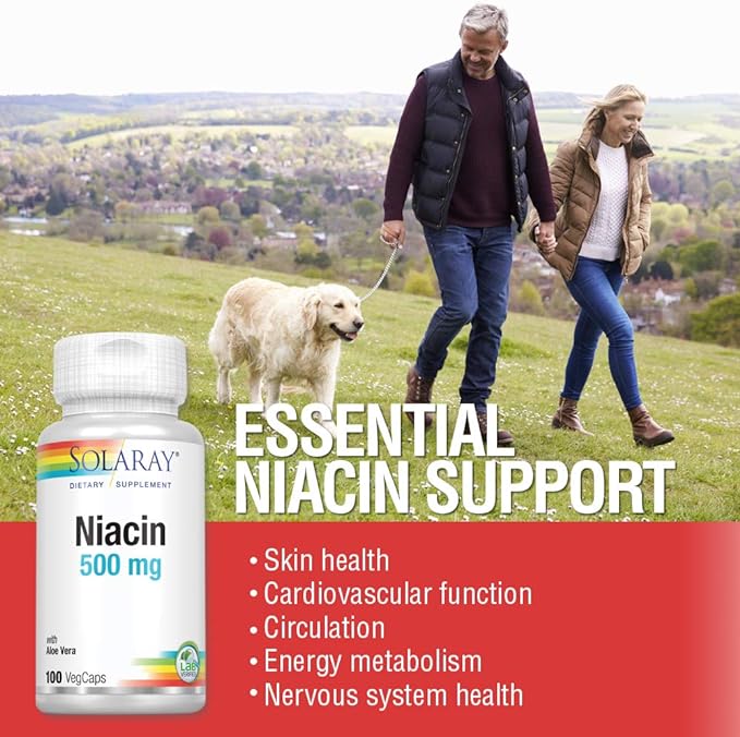 SOLARAY Niacin 500mg (100 VegCaps)