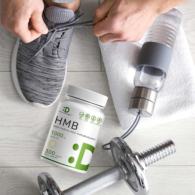 DEAL SUPPLEMENT Ultra Strength HMB Supplements 1000mg, 300 Capsules | Natural Workout Supplement | Muscle Growth, Fitness, Energy