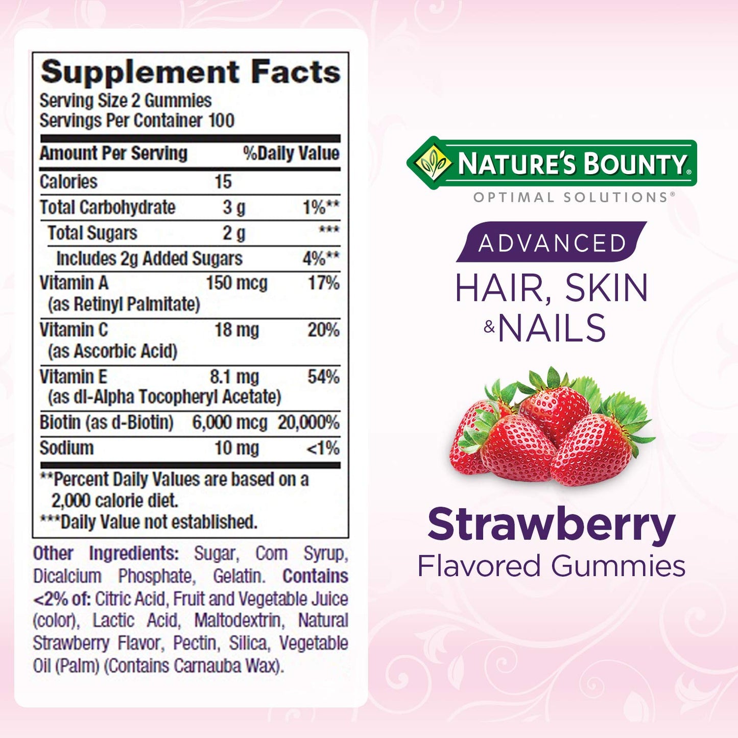Nature's Bounty Hair, Skin and Nails Advanced, 230 Gummies