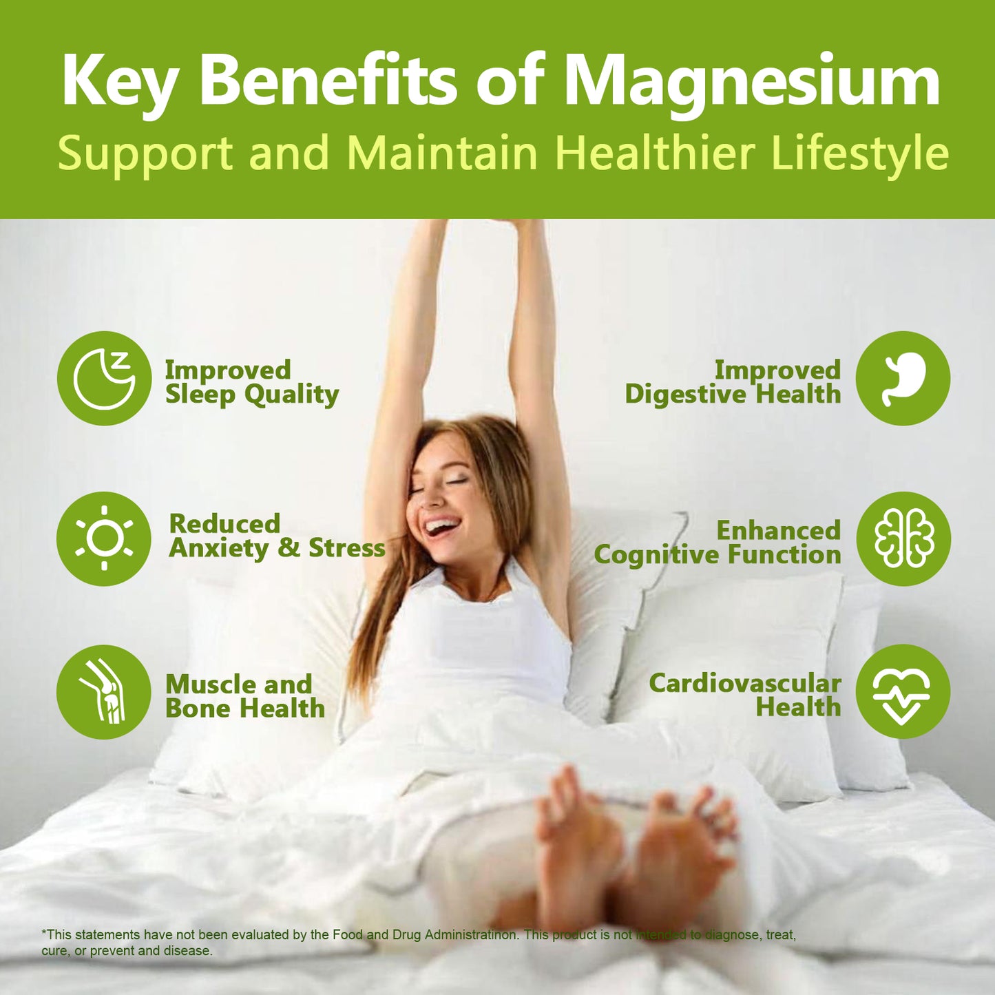DEAL SUPPLEMENT 10-in-1 Magnesium Complex | 500mg of Magnesium Malate, Citrate,Taurate, & Aspartate for Sleep, Muscles, Nerves & Energy | 240 Capsules
