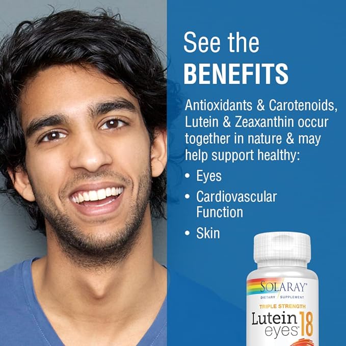SOLARAY Triple Strength Lutein Eyes 18 mg (30 CT)