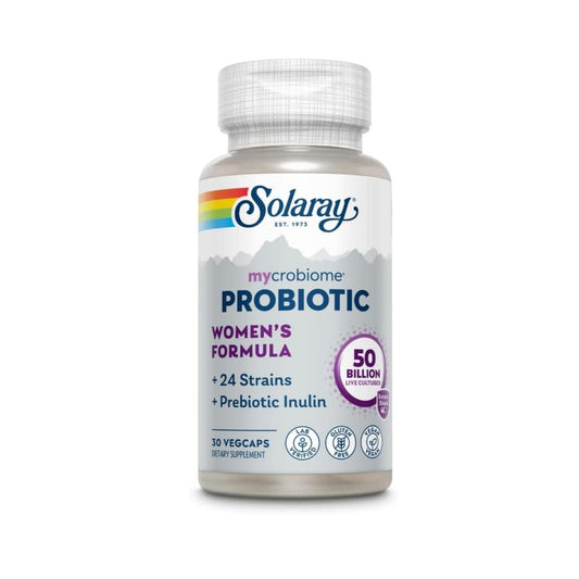 SOLARAY Mycrobiome Probiotic Women's Formula, 24 Strain, 50 Billion CFU (30 VegCaps)