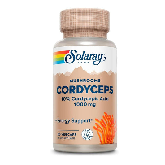 SOLARAY Cordyceps Mushroom Extract 1000mg (60 VegCaps)