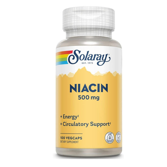 SOLARAY Niacin 500mg (100 VegCaps)