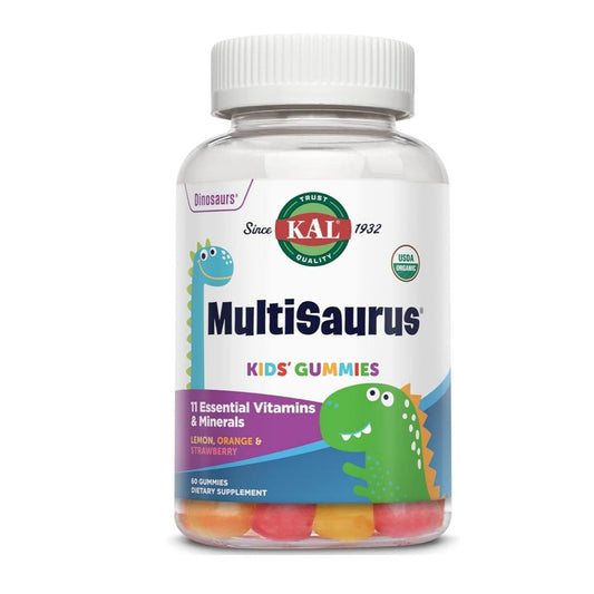 KAL MultiSaurus® Kids Organic Multivitamin Gummy (60 Gummies)