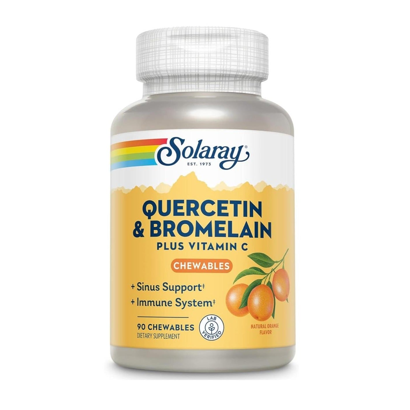SOLARAY QBC Plex Quercetin & Bromelain (Orange | 90 Chewables)