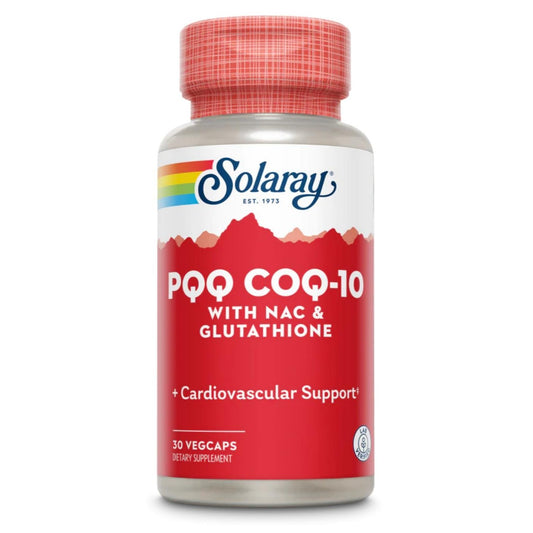 SOLARAY PQQ CoQ-10 w Glutathione (30 VegCaps)