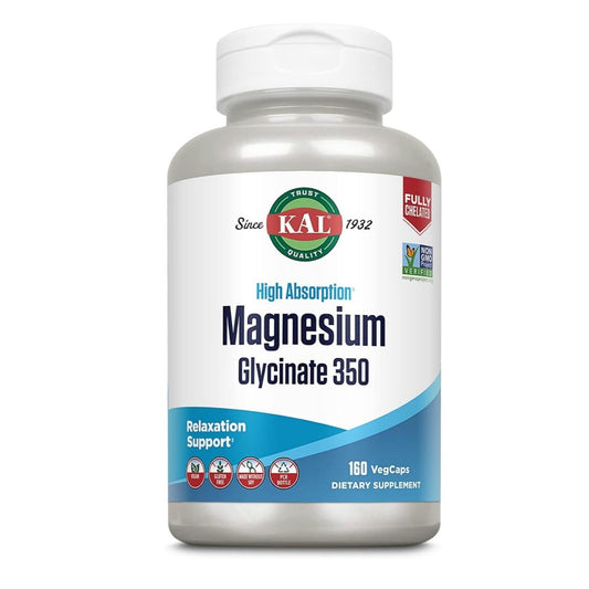 KAL Magnesium Glycinate 350 (160 VegCaps)