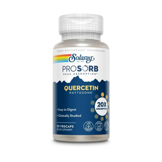 SOLARAY Quercetin Phytosome (30 Servings, 30 VegCaps)