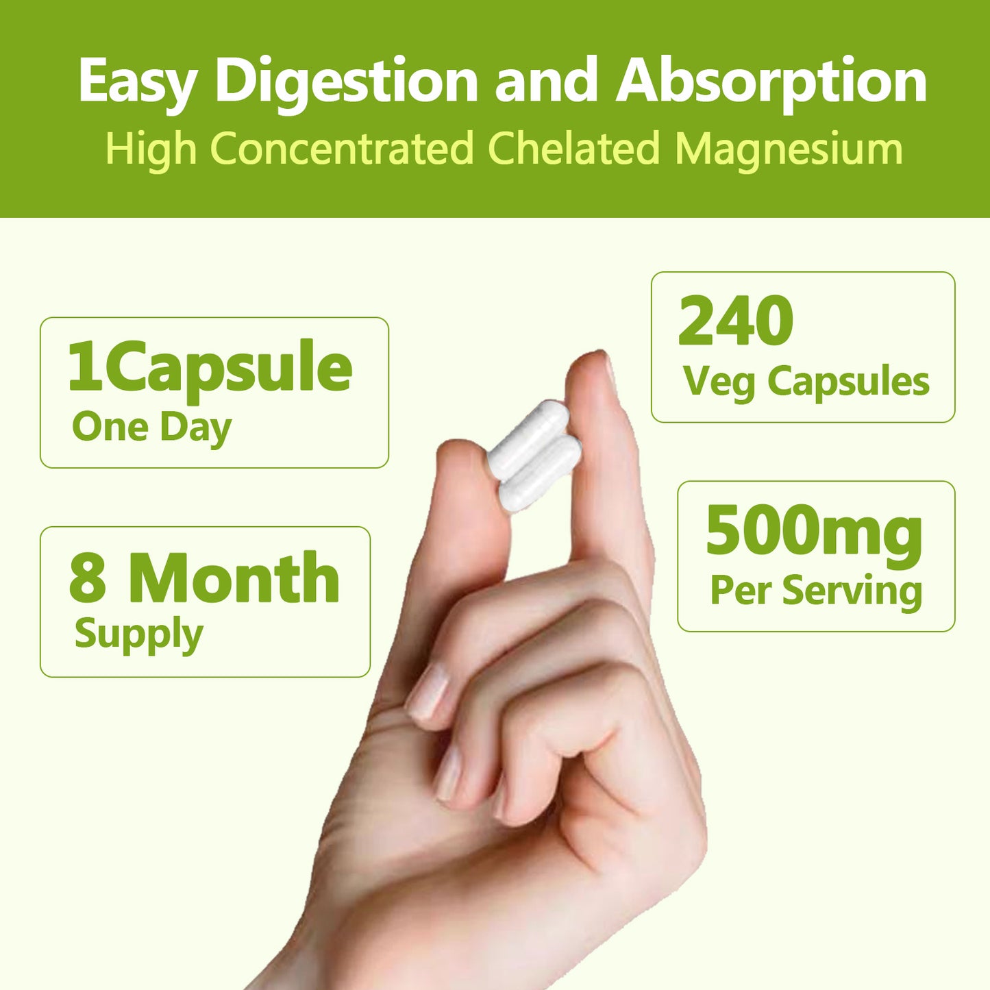 DEAL SUPPLEMENT 10-in-1 Magnesium Complex | 500mg of Magnesium Malate, Citrate,Taurate, & Aspartate for Sleep, Muscles, Nerves & Energy | 240 Capsules