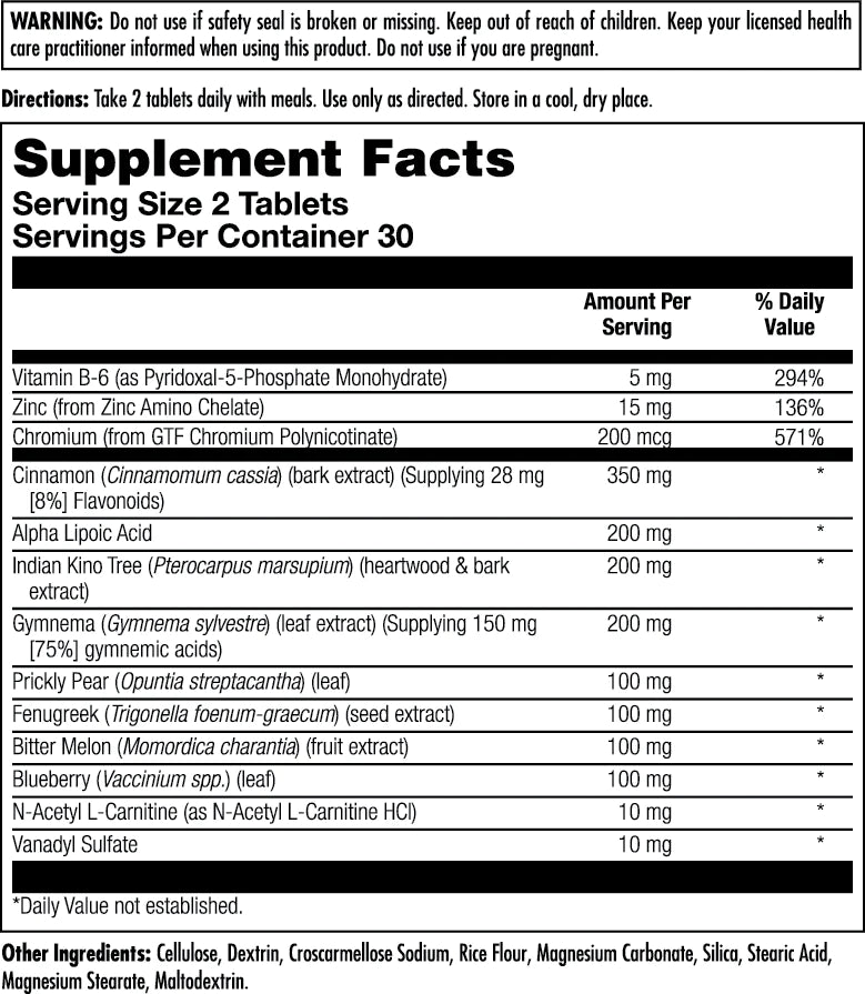 KAL Blood Sugar Defense (60 Tablets)