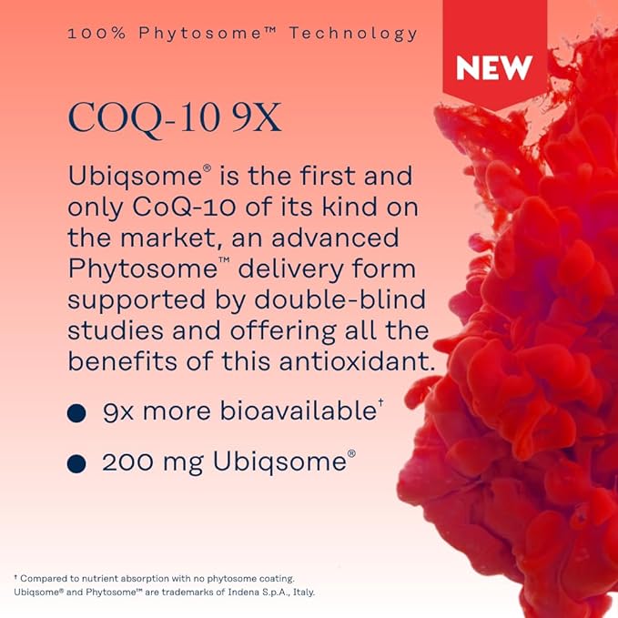 SOLARAY CoQ-10 Phytosome (30 Servings, 30 VegCaps)