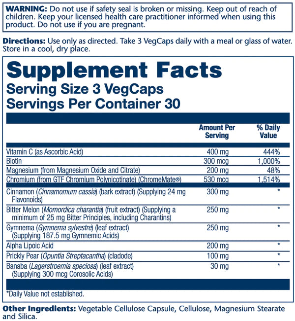 SOLARAY Blood Glucose Success™ (90 VegCaps)