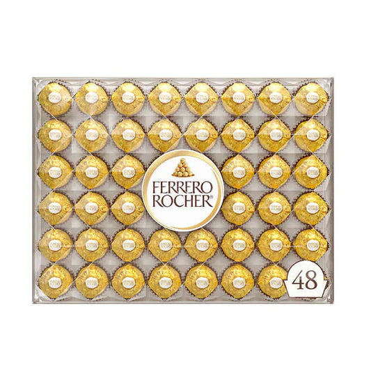 Ferrero Rocher Fine Hazelnut Chocolates, 21.2 oz, 48ct
