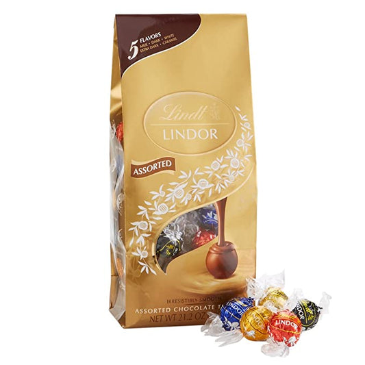Lindt Lindor Chocolate Truffles, Assorted Flavors, 21.2 oz