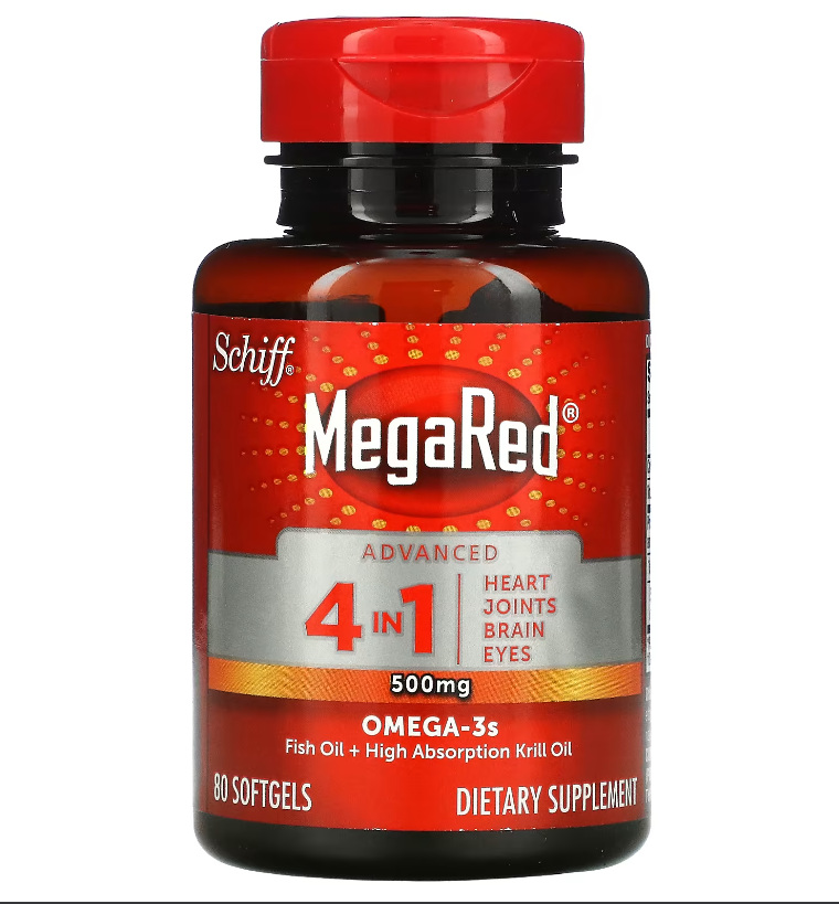 MegaRed Advanced 4 In 1 500 mg 80 Softgels