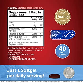 MegaRed Advanced 4 In 1 500 mg 80 Softgels